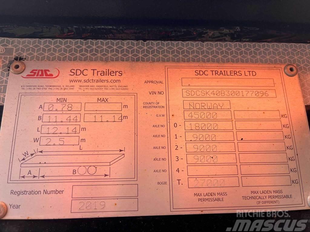 SDC TRAILERS Semitrailer Kontejnerové návěsy
