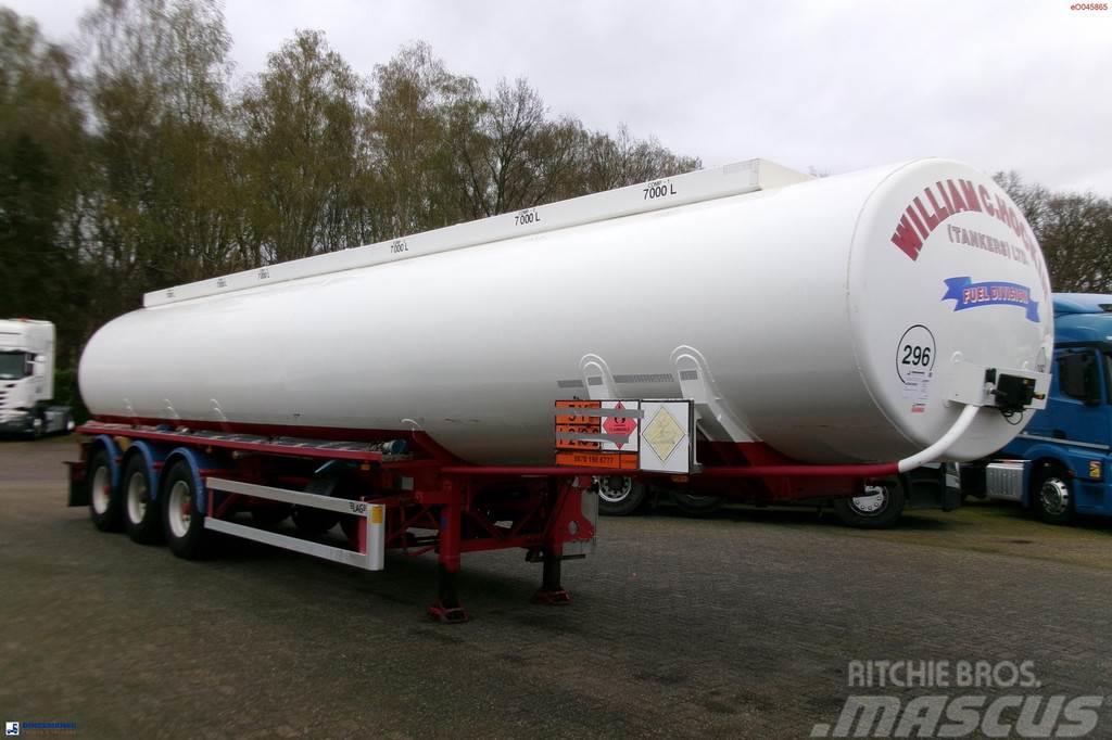 LAG Fuel tank alu 44.4 m3 / 6 comp + pump Cisternové návěsy