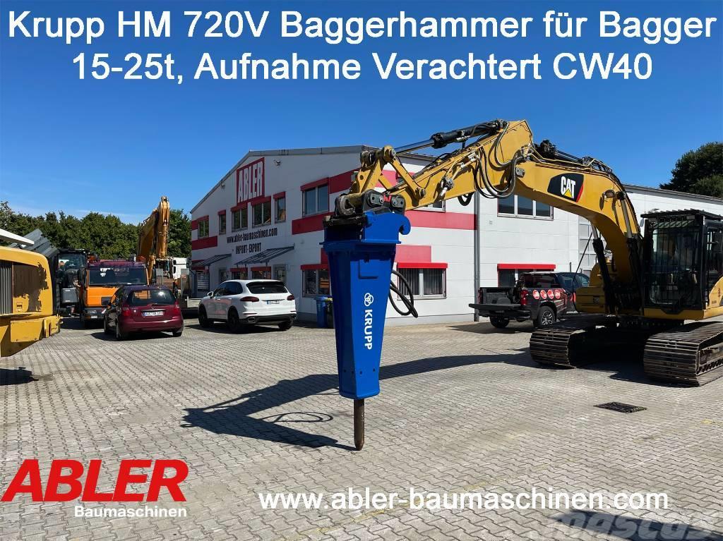 Krupp HM 720 V Abbruchhammer für Bagger 15-25t Demoliční rýpadla