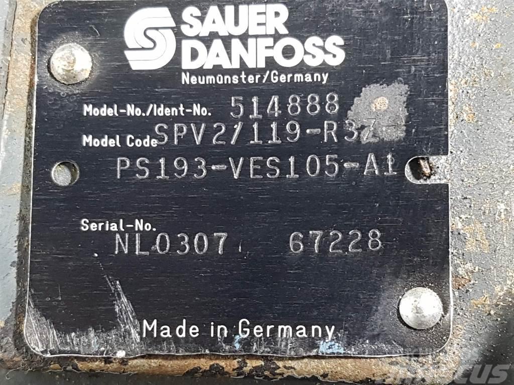 Sauer Danfoss SPV2/119-R3Z-PS193 - 514888 - Drive pump/Fahrpumpe Hydraulika