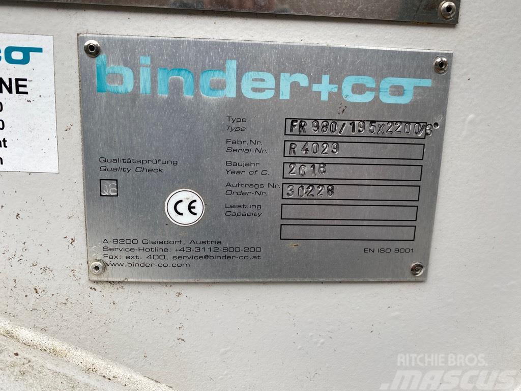  Binder FR 980/195 x 2200/3 Dávkovače, podavače