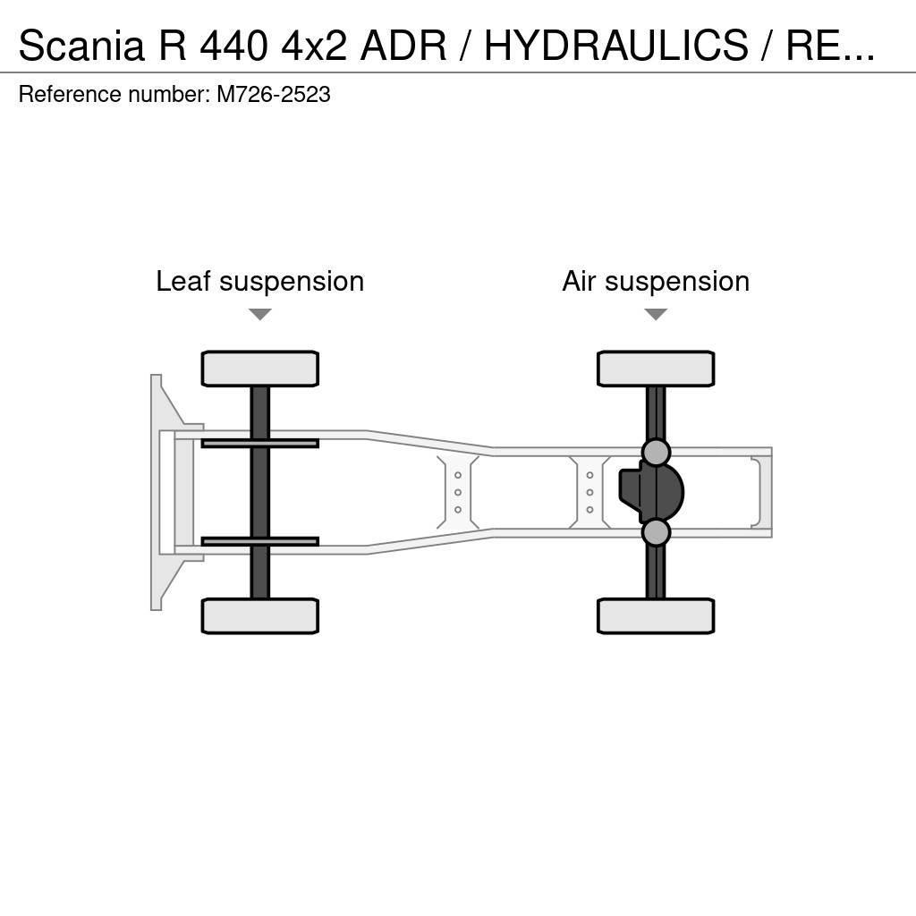 Scania R 440 4x2 ADR / HYDRAULICS / RETARDER Tahače