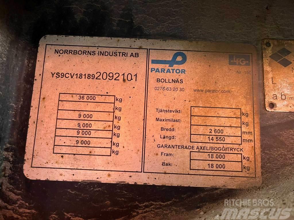 Parator CV 18-18 VECTOR 1850 / BOX L=12332 mm Chladírenské přívěsy