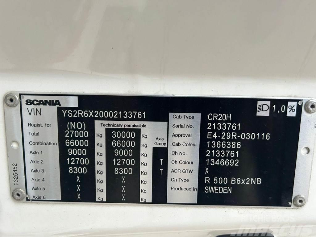 Scania R 500 6x2 SOLD AS CHASSIS ! / RETARDER / CHASSIS L Nákladní vozidlo bez nástavby