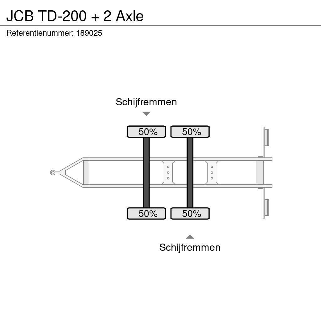 JCB TD-200 + 2 Axle Plachtové přívěsy
