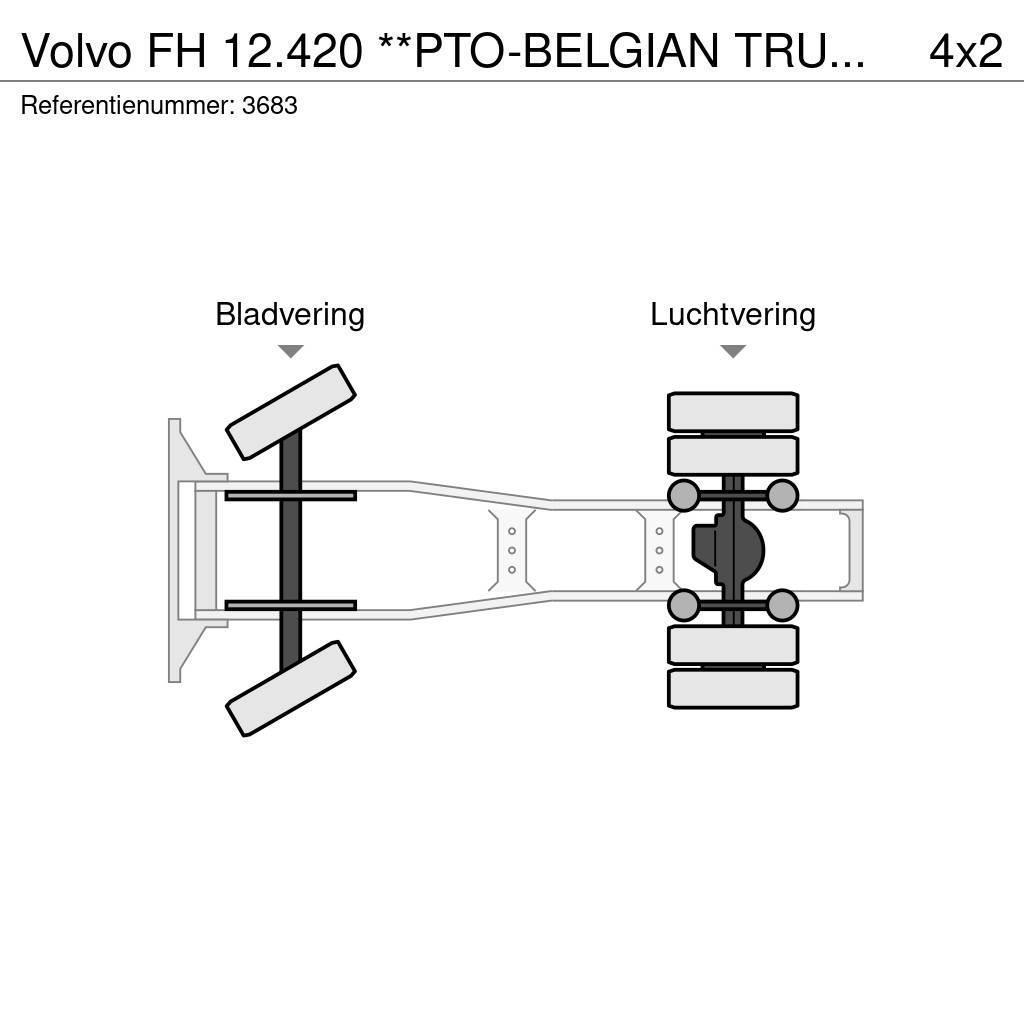 Volvo FH 12.420 **PTO-BELGIAN TRUCK-LOW MILEAGE** Tahače