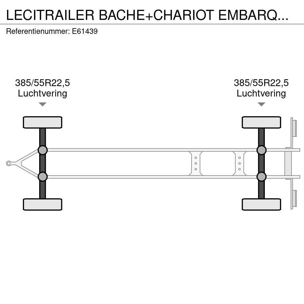 Lecitrailer BACHE+CHARIOT EMBARQUER/KOOIAAP Plachtové přívěsy
