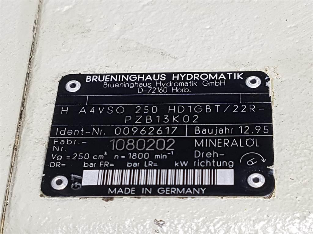 Brueninghaus Hydromatik H A4VSO250HD1GBT/22R - R910962617 - Drive pump Hydraulika