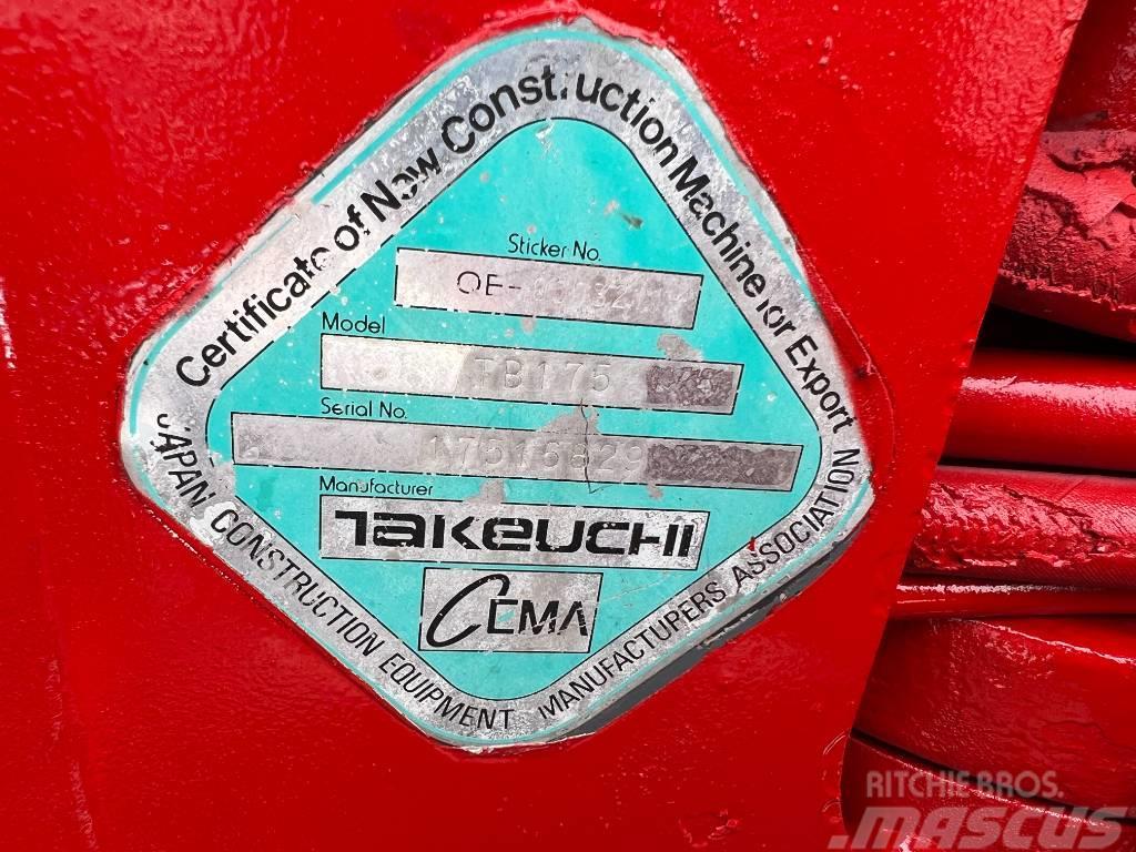 Takeuchi TB175 Midi rýpadla 7t - 12t