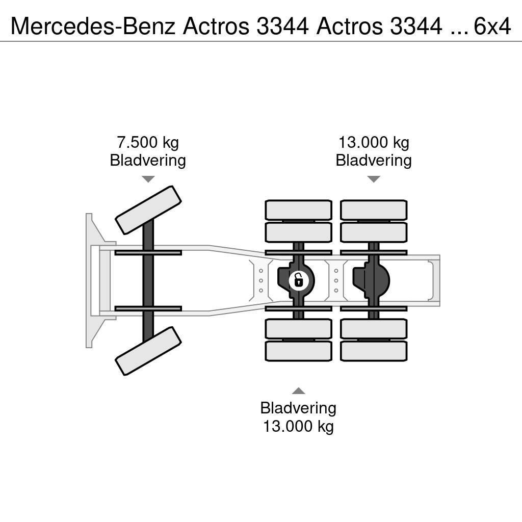 Mercedes-Benz Actros 3344 Actros 3344 Kipphydraulik 6x4 33Ton Tahače