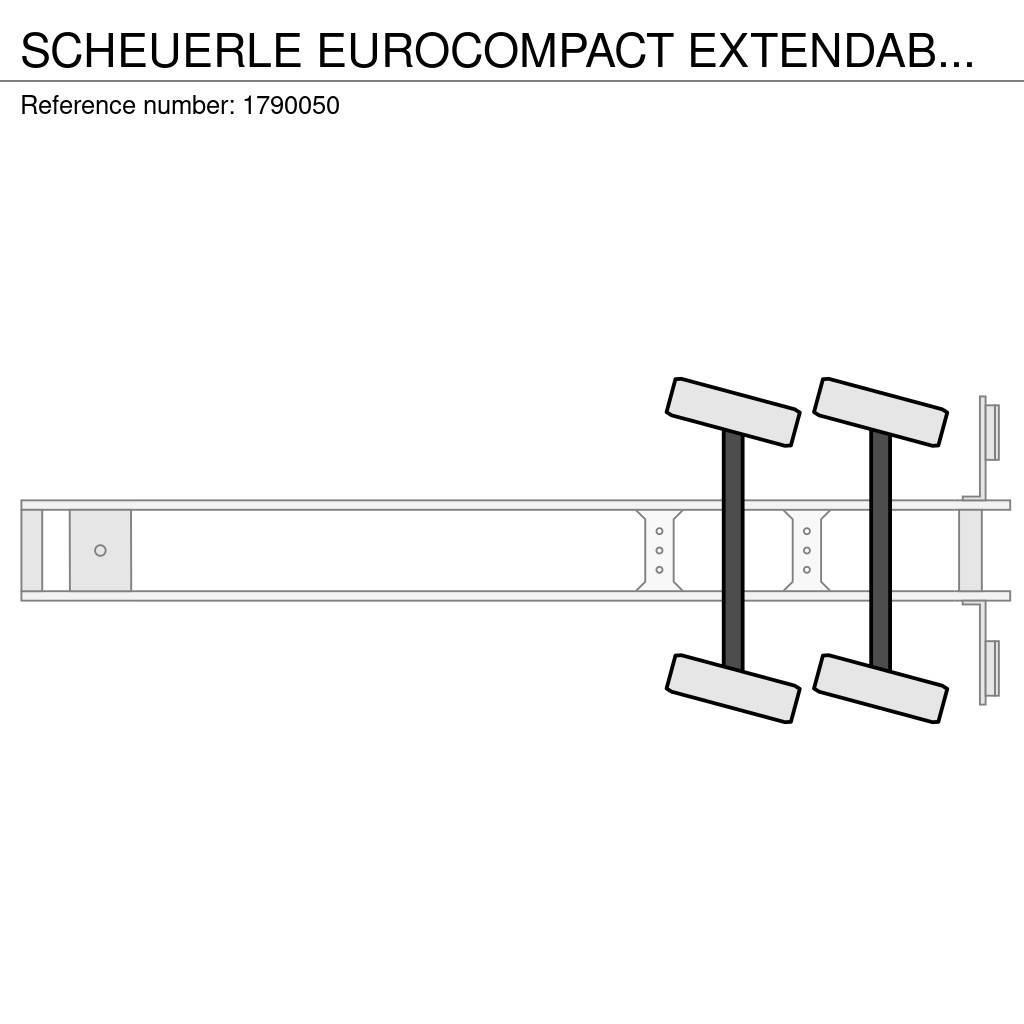Scheuerle EUROCOMPACT EXTENDABLE DIEPLADER/TIEFLADER/LOWLOAD Podvalníkové návěsy