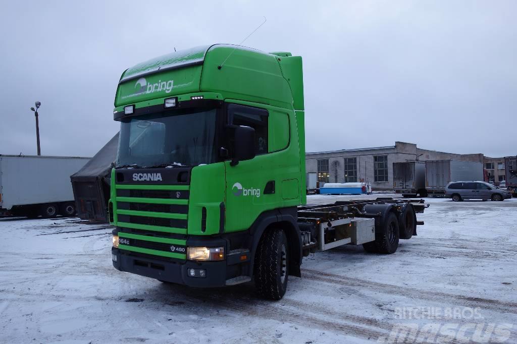 Scania R164 GB6X2NB 480 Kontejnerový rám/Přepravníky kontejnerů