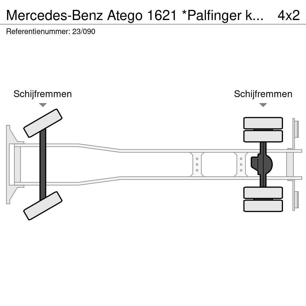 Mercedes-Benz Atego 1621 *Palfinger kraan*Containersysteem*lucht Hákový nosič kontejnerů