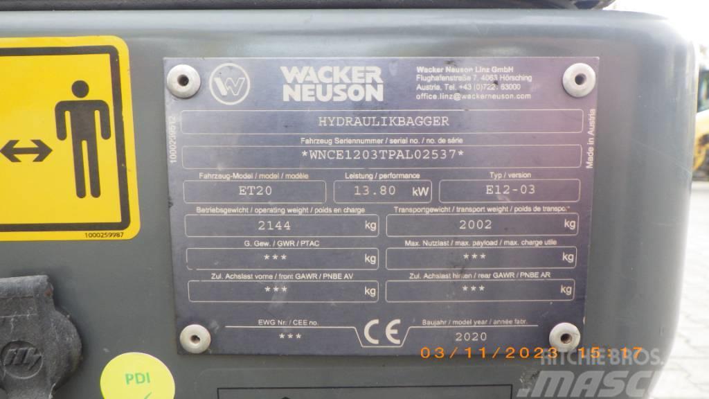 Wacker Neuson ET 20 Pásová rýpadla