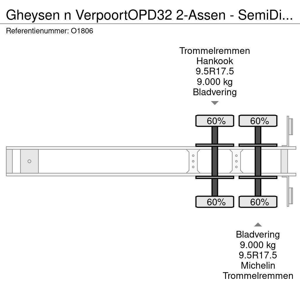  Gheysen n Verpoort OPD32 2-Assen - SemiDieplader - Podvalníkové návěsy