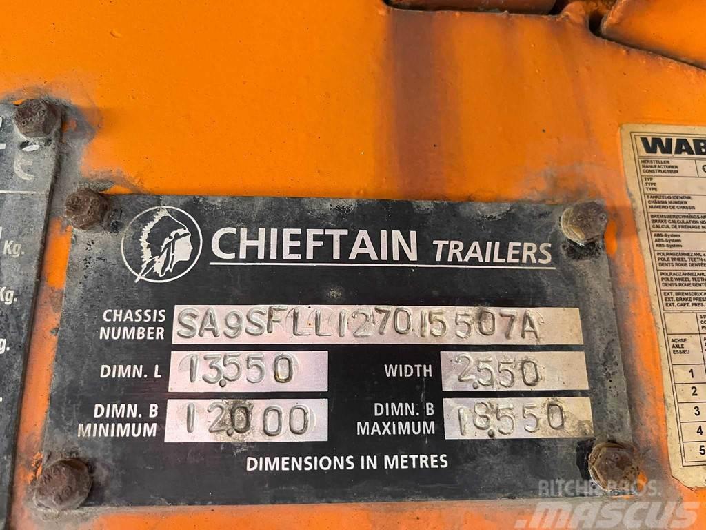 Chieftain SFLL 1270 PLATFORM L=9315 mm Podvalníkové návěsy