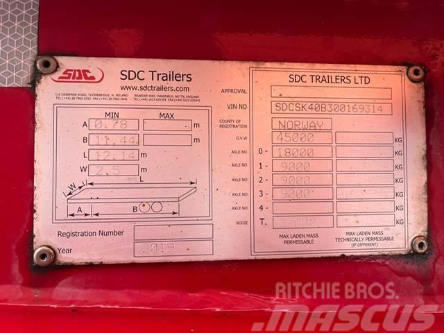 SDC TRAILERS Semitrailer Kontejnerové návěsy