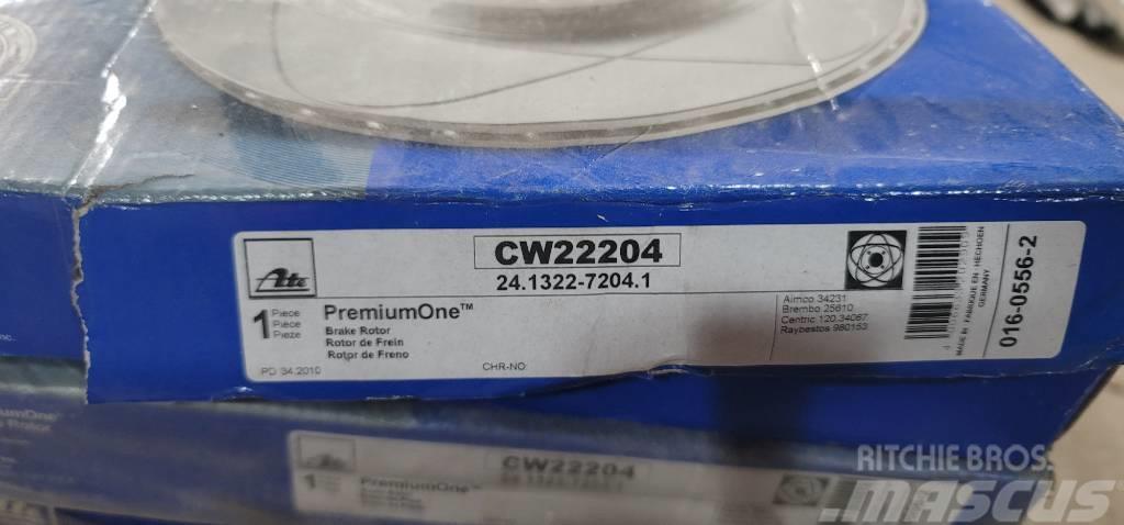  Ate  Disc Brake Rotor Front CW22204 Brzdy
