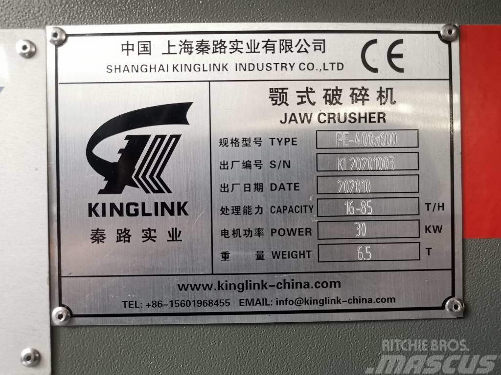 Kinglink Jaw Crusher PE400X600 (16X24) Drtící zařízení