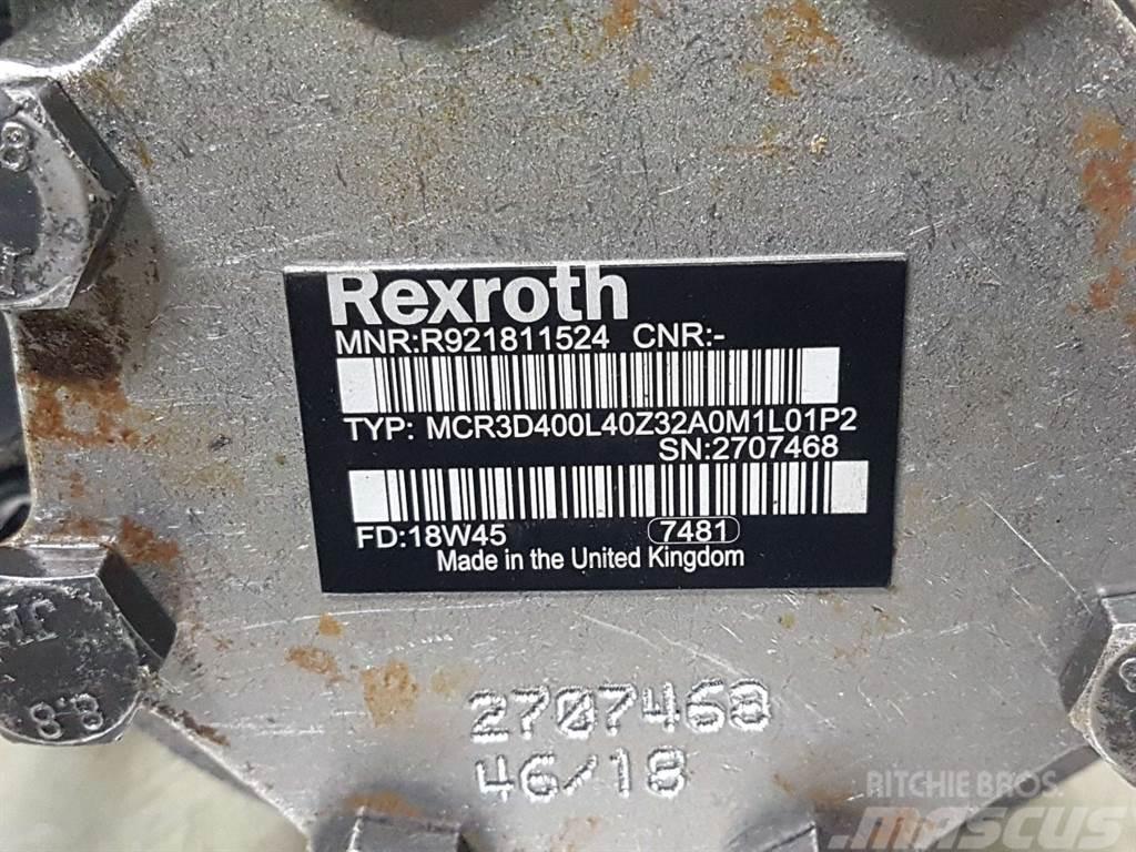 Rexroth MCR3D400L40Z32-R921811524-Wheel motor/Radmotor Hydraulika