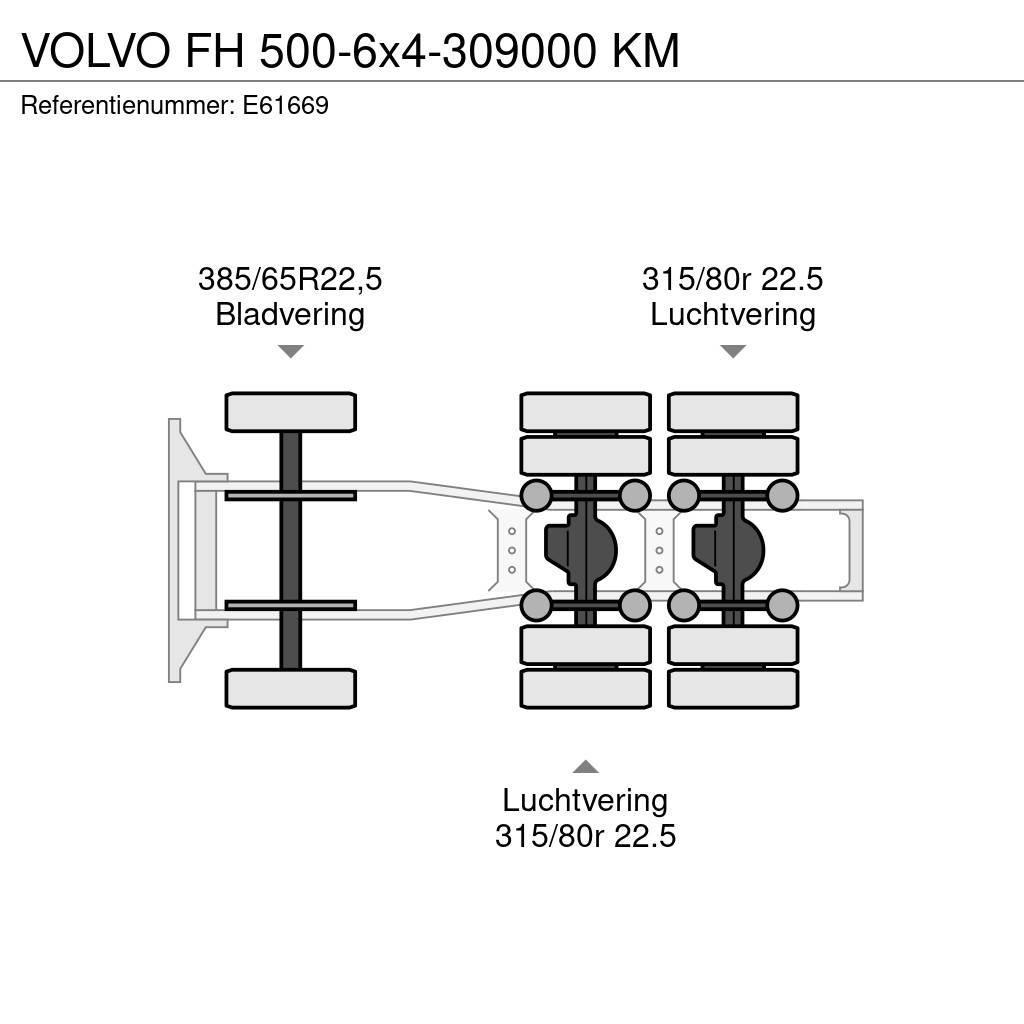 Volvo FH 500-6x4-309000 KM Tahače
