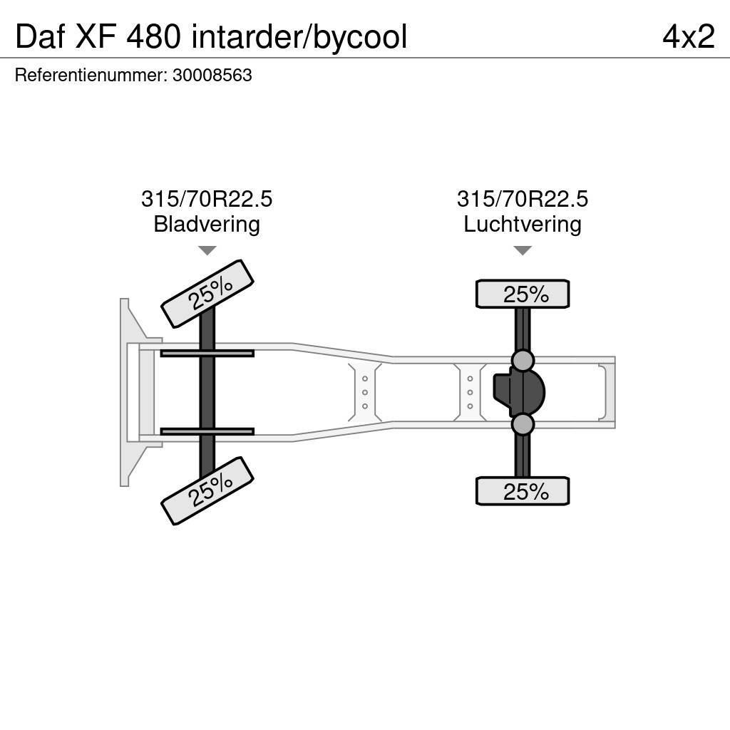 DAF XF 480 intarder/bycool Tahače
