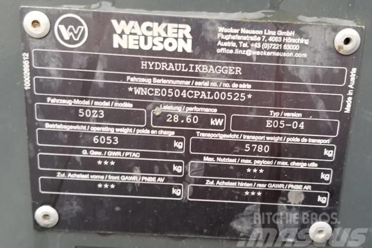 Wacker Neuson 50Z3 Pásová rýpadla