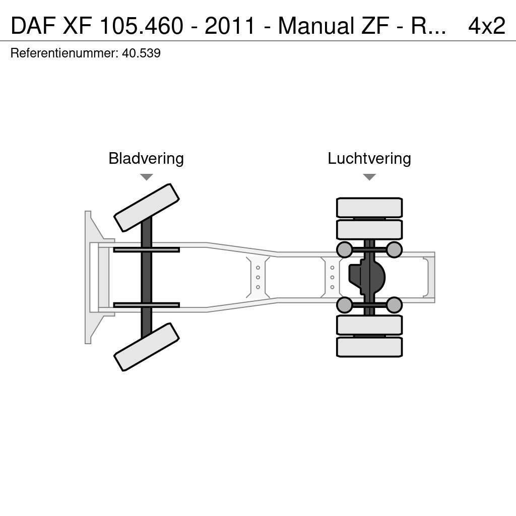 DAF XF 105.460 - 2011 - Manual ZF - Retarder - Origin: Tahače