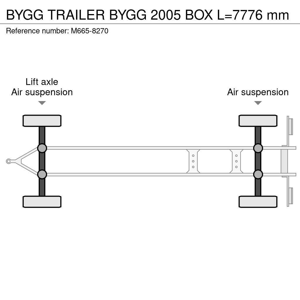  Bygg TRAILER BYGG 2005 BOX L=7776 mm Skříňové přívěsy
