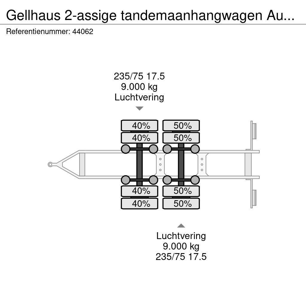  GELLHAUS 2-assige tandemaanhangwagen Ausziehbar Valníky