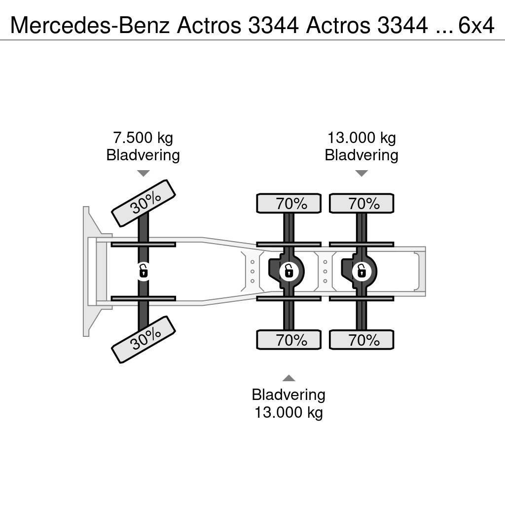 Mercedes-Benz Actros 3344 Actros 3344 Kipphydraulik 6x4 33Ton Tahače