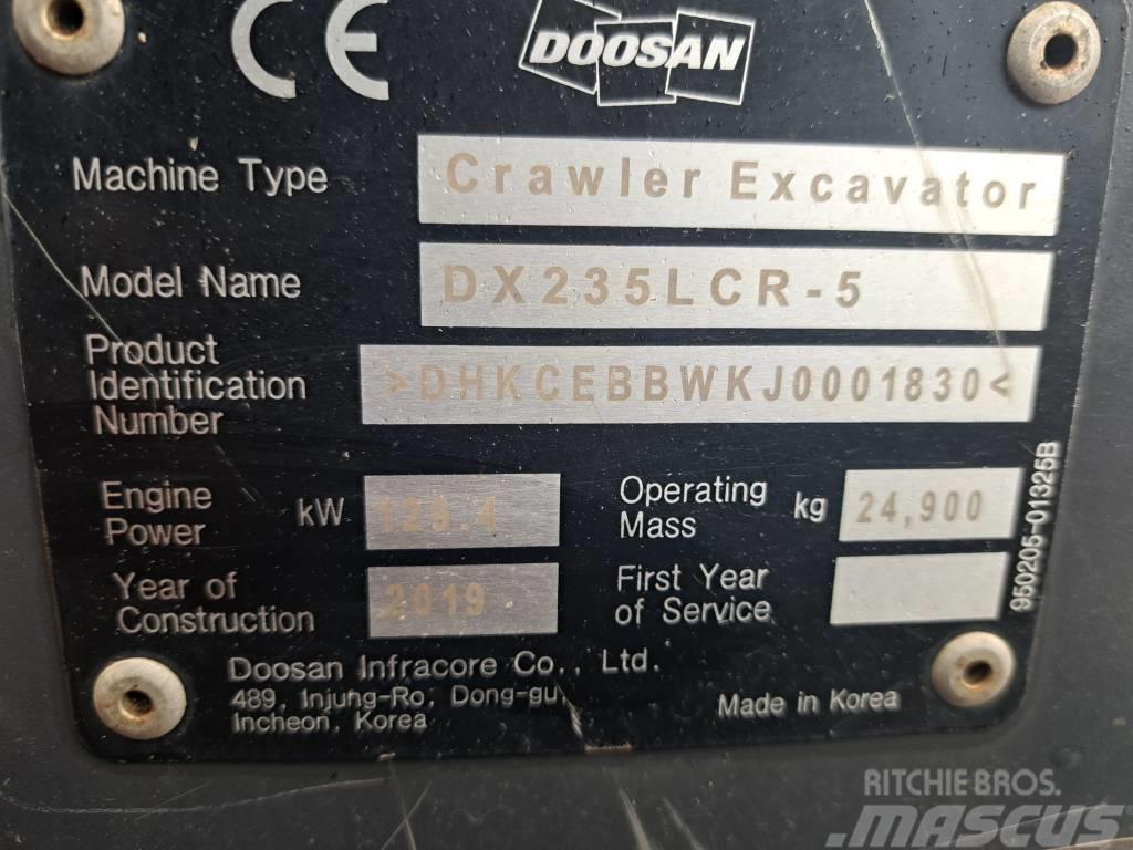 Doosan DX 235 LCR-5 Pásová rýpadla