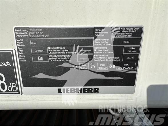 Liebherr LB30 Povrchové vrtací stroje