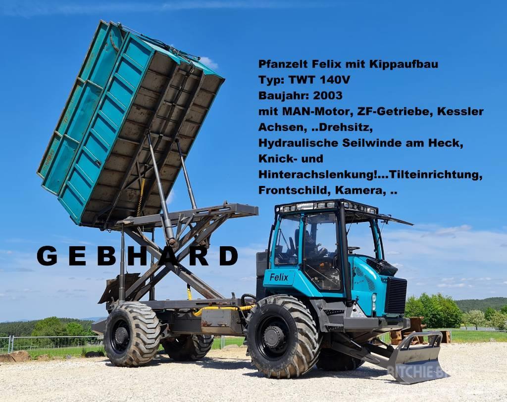Pfanzelt Felix TWT 140V mit Seiwinde/Kipper/MAN-Motor/ZF-Ge Lesní traktory