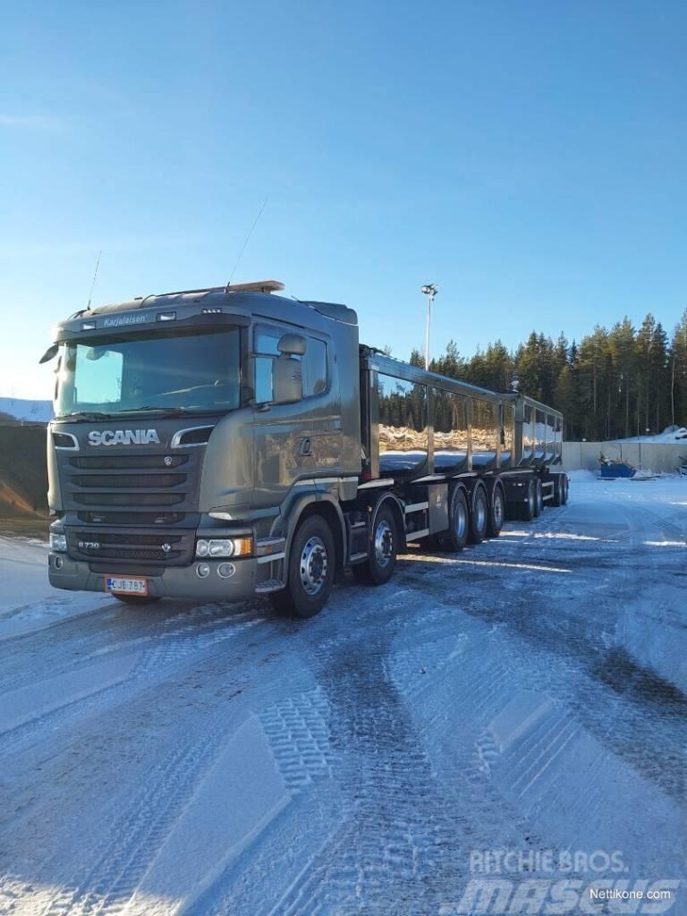 Scania R730 - 58 m3 yhdistelmä LB10x4*6HNB Sklápěče