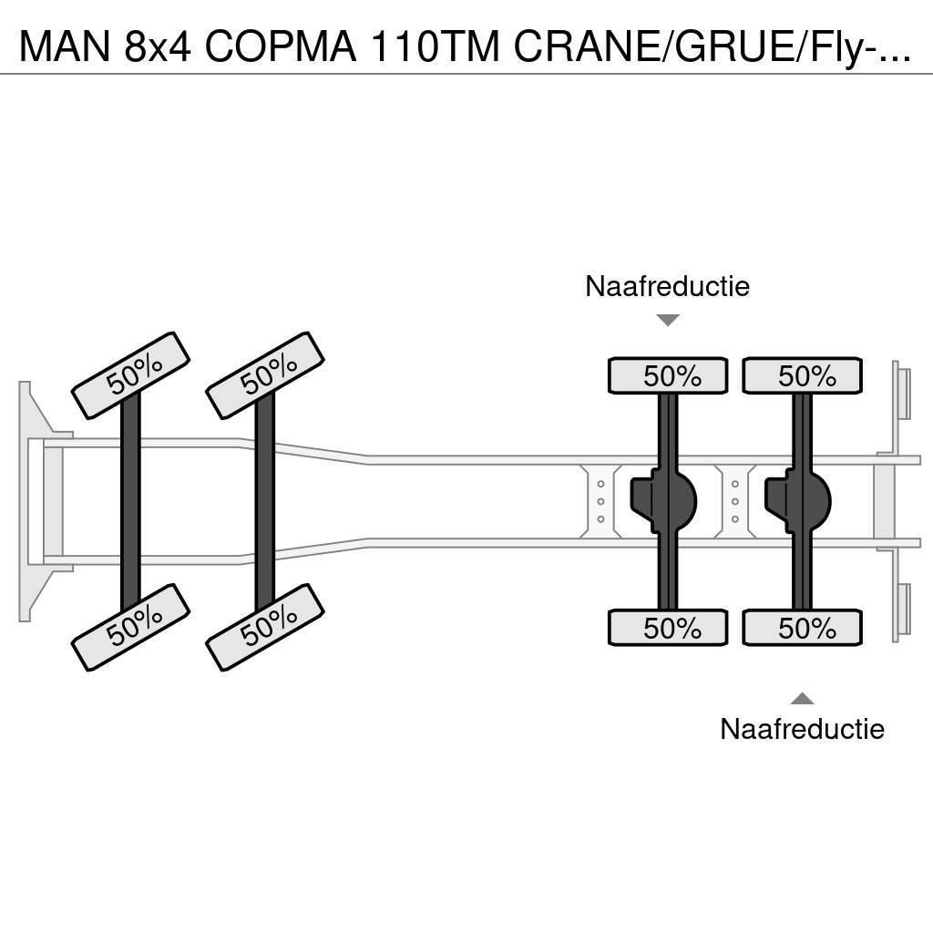 MAN 8x4 COPMA 110TM CRANE/GRUE/Fly-Jib/LIER/WINDE/EURO Univerzální terénní jeřáby