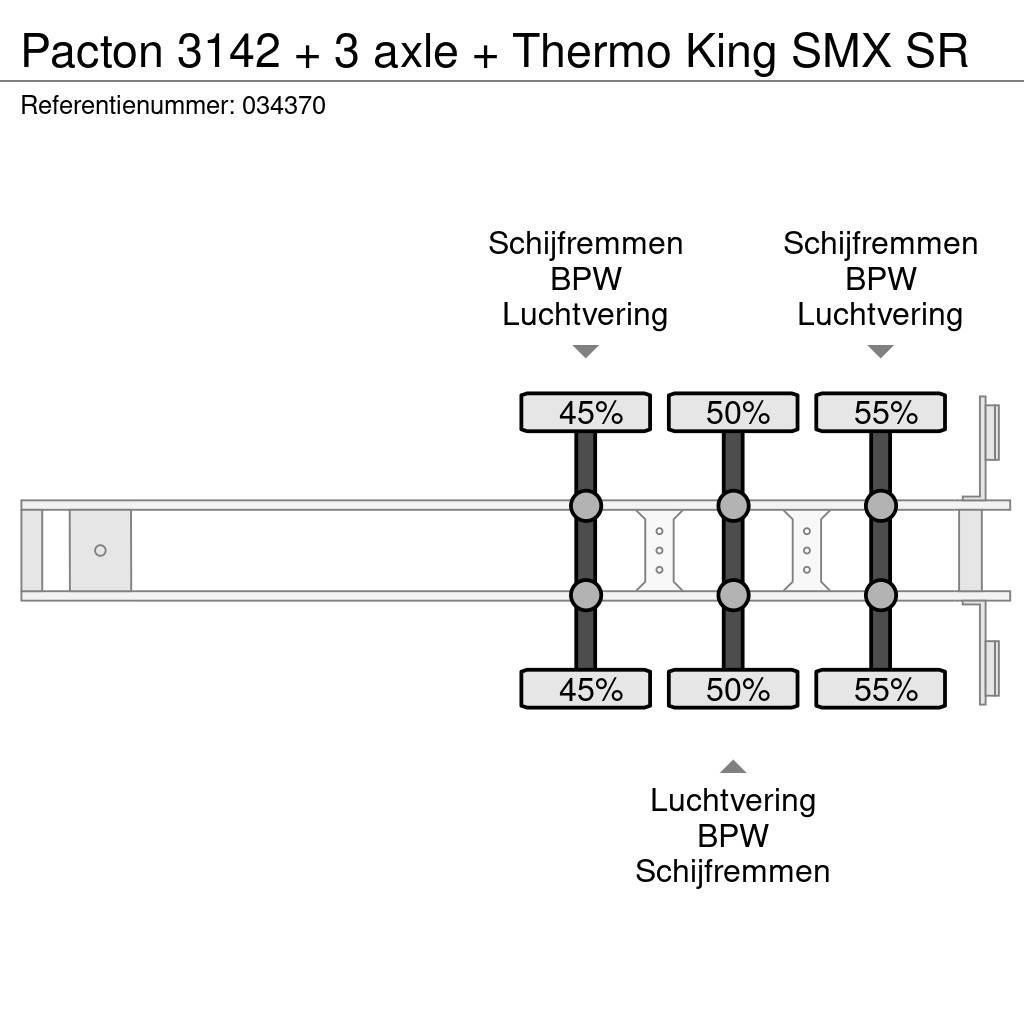 Pacton 3142 + 3 axle + Thermo King SMX SR Chladírenské návěsy