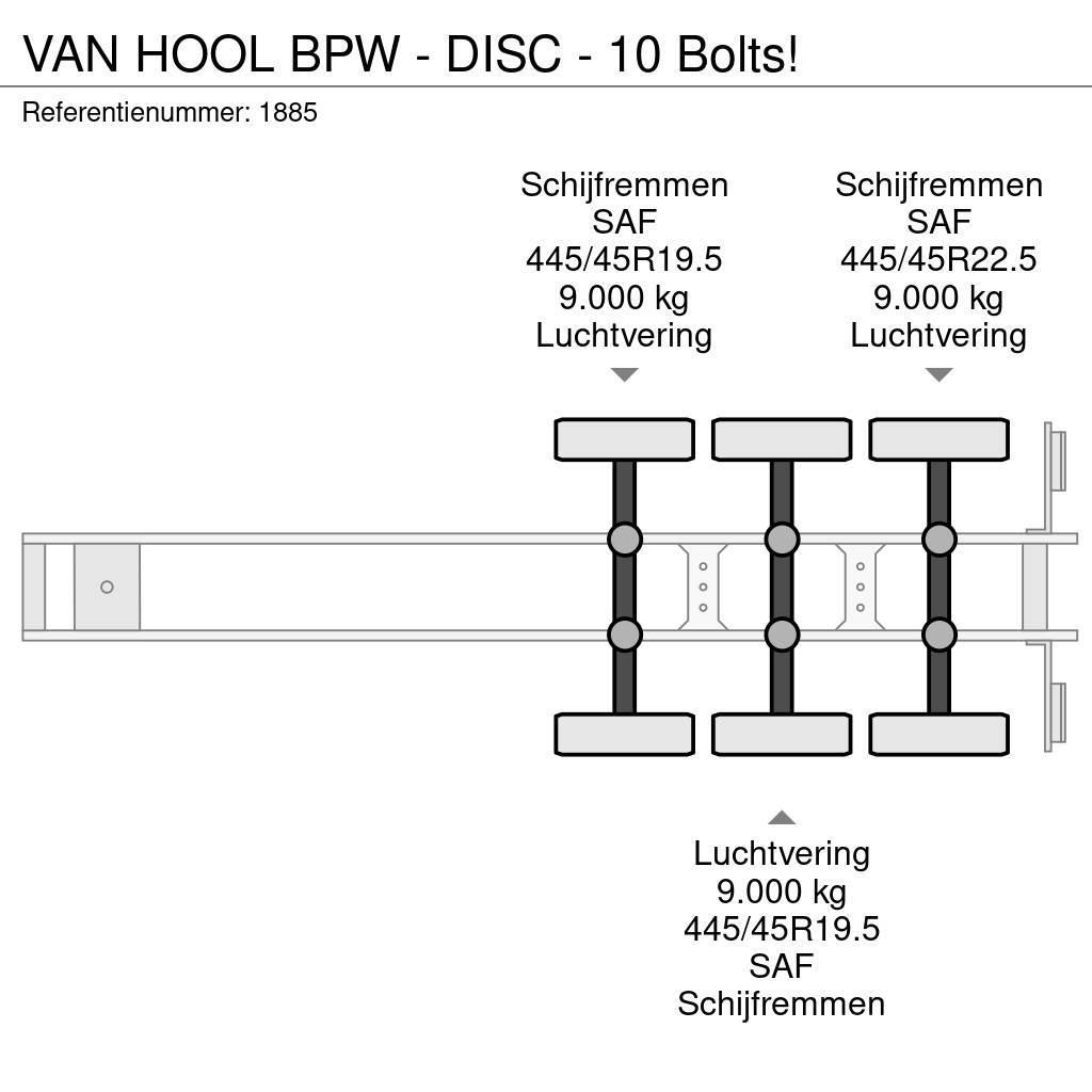 Van Hool BPW - DISC - 10 Bolts! Plachtové návěsy