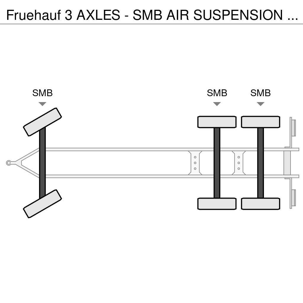 Fruehauf 3 AXLES - SMB AIR SUSPENSION - GOOD STATE Plachtové přívěsy