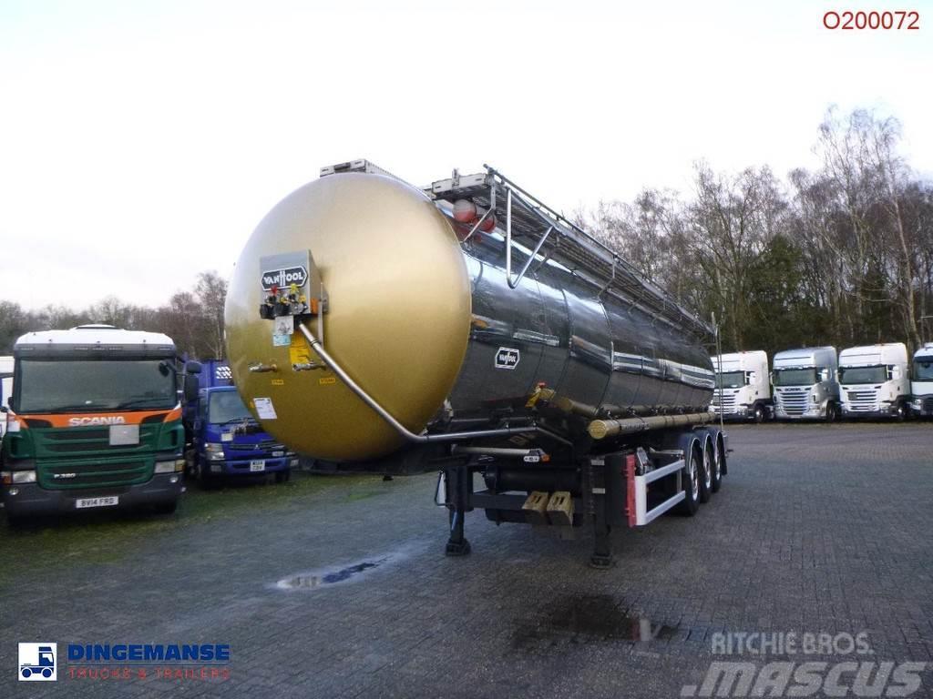 Van Hool Chemical tank inox L4BH 30 m3 / 1 comp / ADR 29/08 Cisternové návěsy
