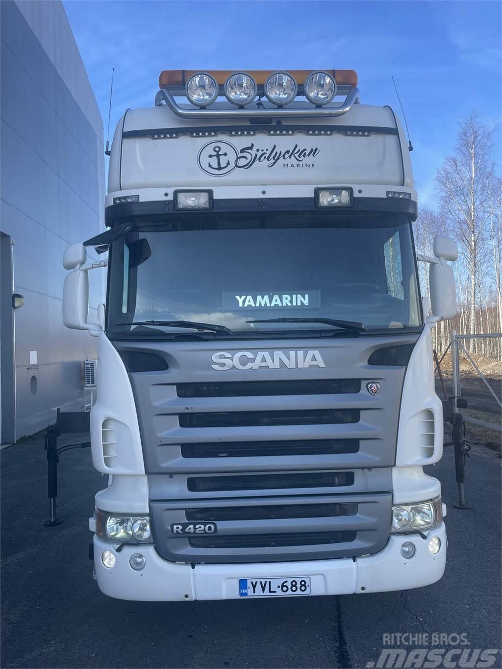 Scania R 420 4x2-3700 Topline + PM 12.5 S nosturi radioll Autojeřáby, hydraulické ruky