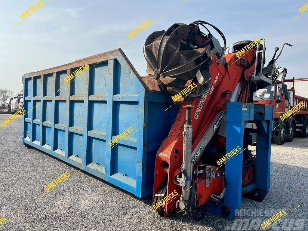  Diversen Container mit Kran Marchesi 4.500 RT0280 Přepravní kontejnery