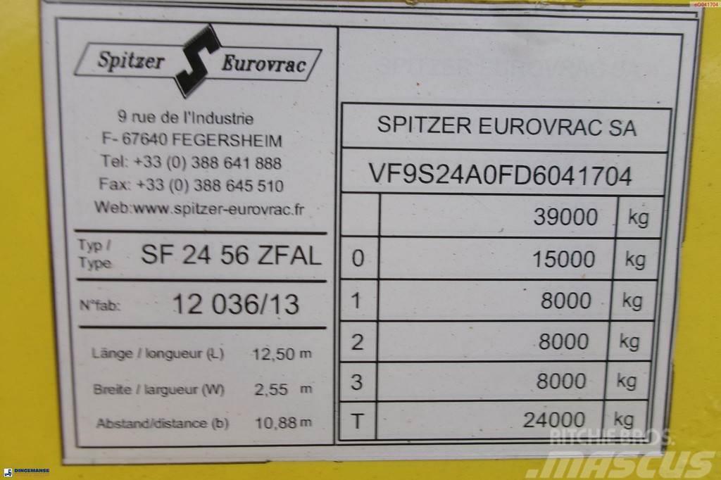 Spitzer Powder tank alu 56 m3 / 1 comp (food grade) Cisternové návěsy