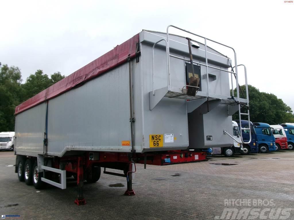 Wilcox Tipper trailer alu 55 m3 + tarpaulin Sklápěcí návěsy