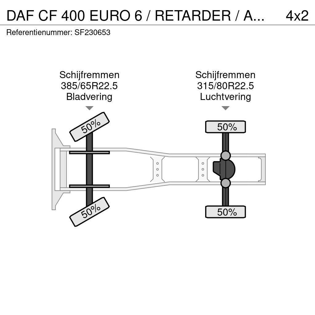 DAF CF 400 EURO 6 / RETARDER / AIRCO Tahače