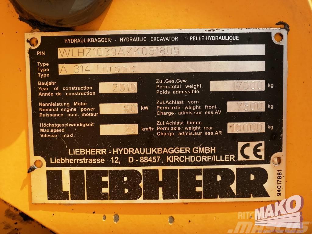 Liebherr A 314 Litronic Kolová rýpadla