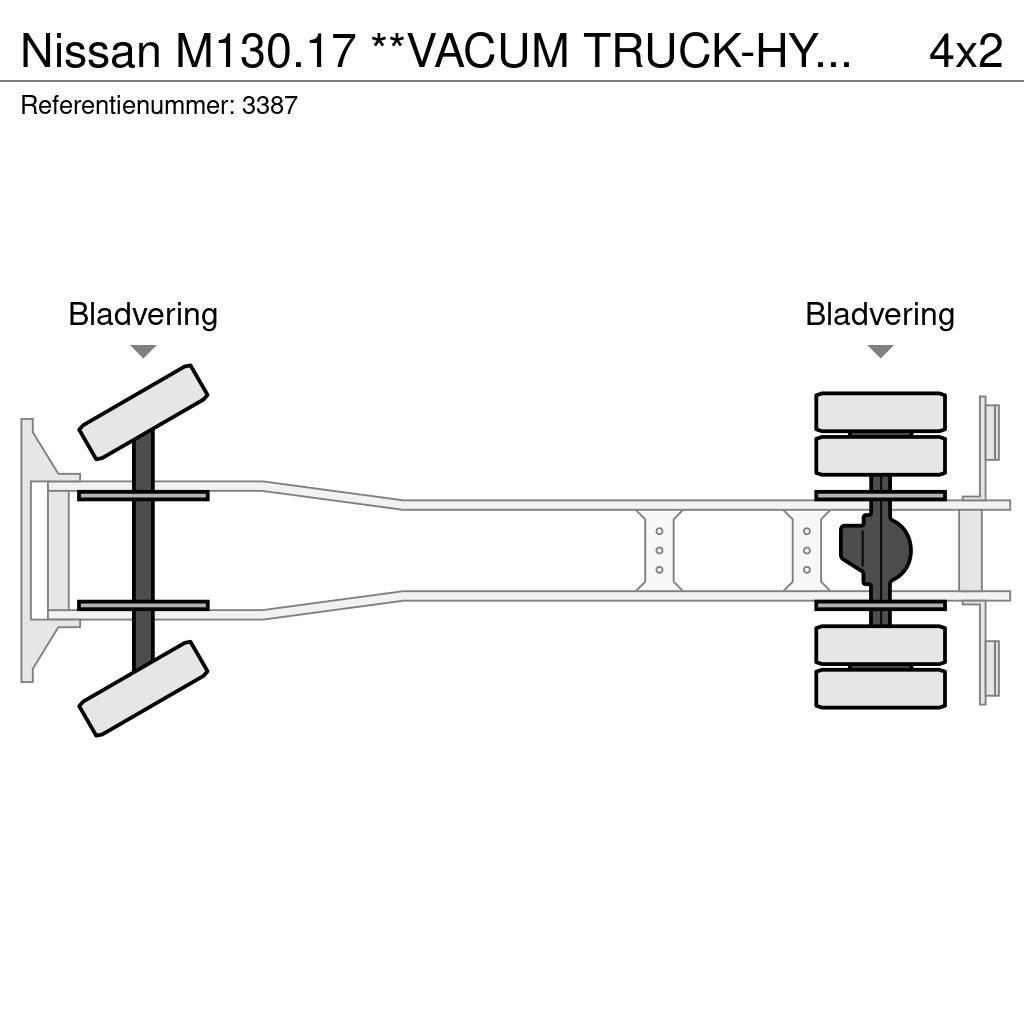 Nissan M130.17 **VACUM TRUCK-HYDROCUREUR-BELGIAN TRUCK** Kombinované/Čerpací cisterny