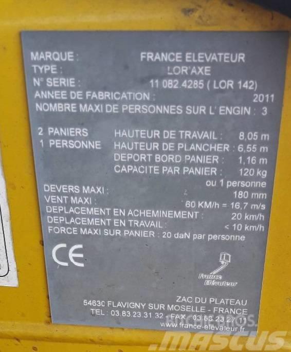 France Elevateur LOR `AXE Další zvedače a plošiny