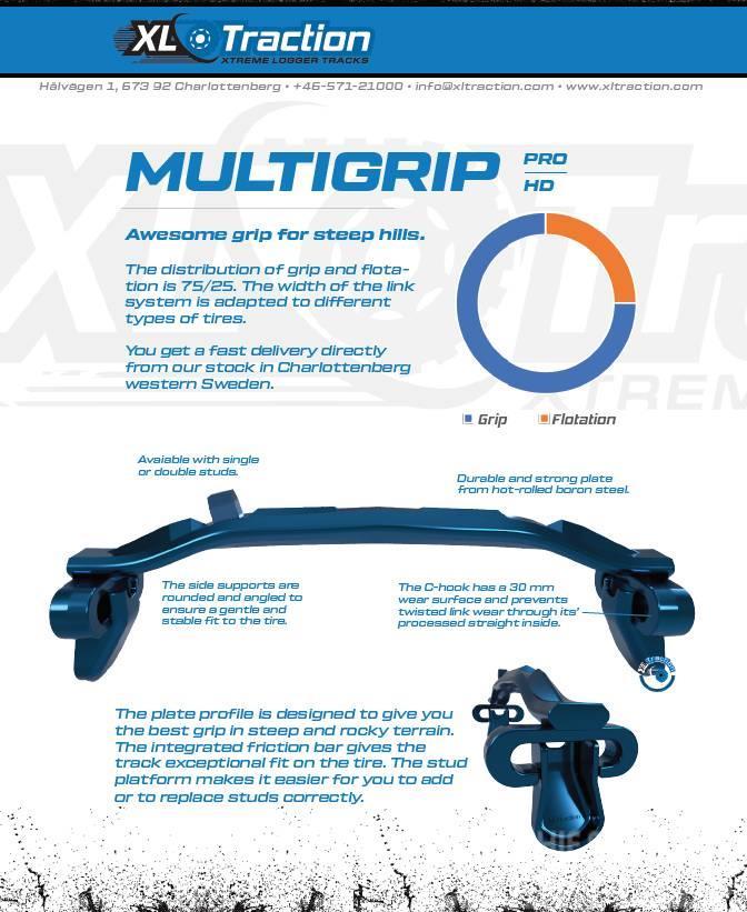 XL Tracks UNI + Multigrip 710-26.5" TRS2 /  FKF Pásy, řetězy a podvozek
