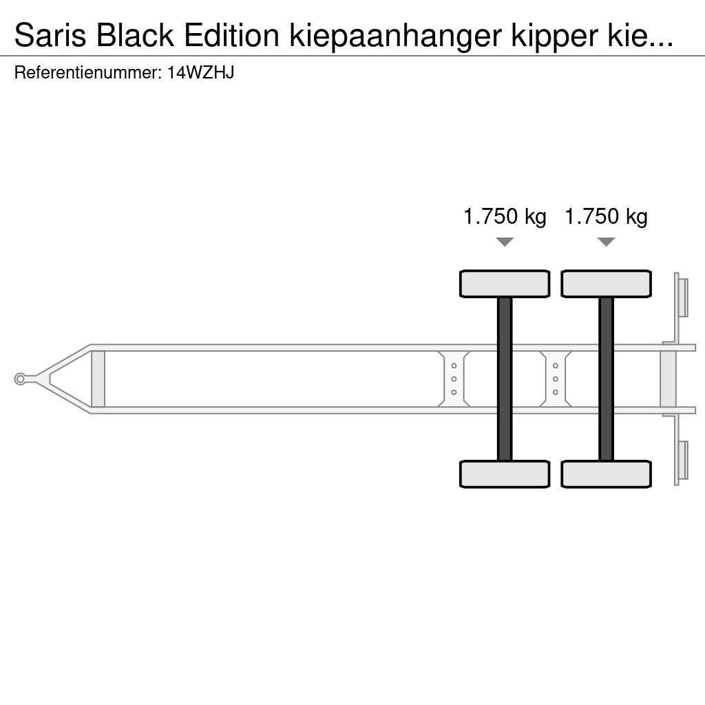 Saris Black Edition kiepaanhanger kipper kieper 3500kg H Plachtové přívěsy